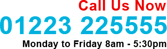 Call
            Us Now - 01223 225555